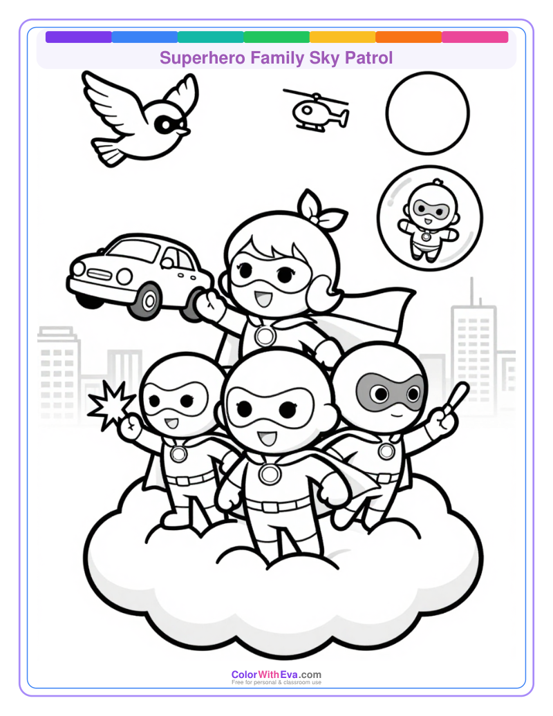 Superhero Family Sky Patrol thumbnail