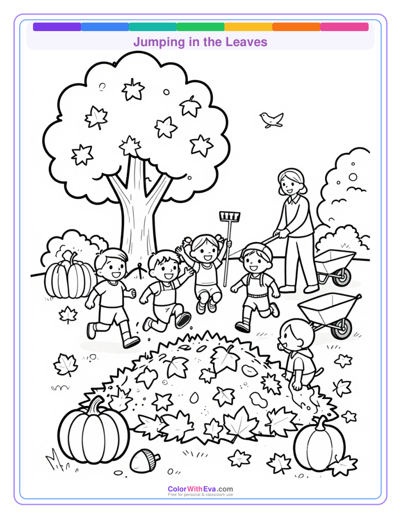 Jumping in the Leaves preview