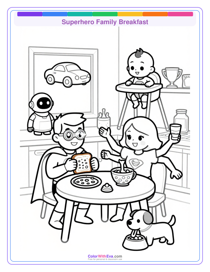 Superhero Family Breakfast thumbnail