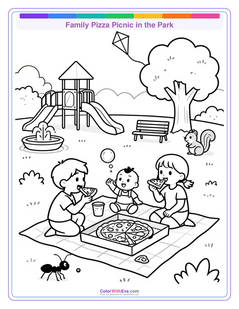 Family Pizza Picnic in the Park thumbnail