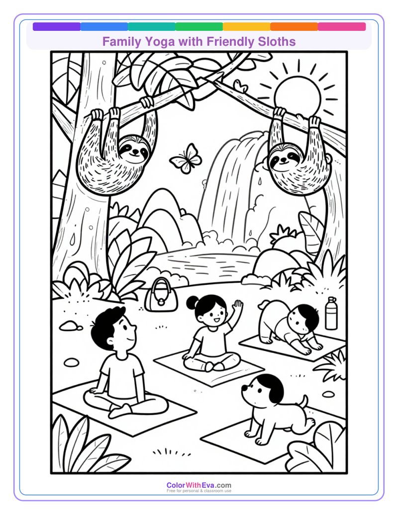 Family Yoga with Friendly Sloths thumbnail