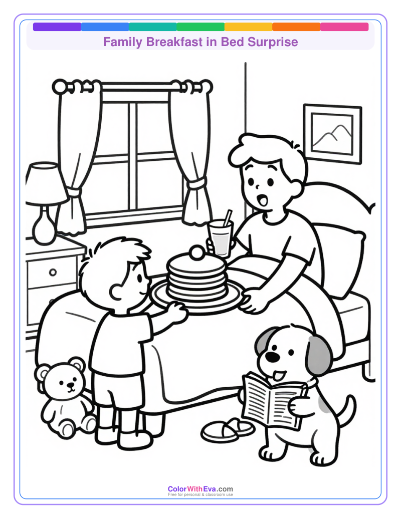 Family Breakfast in Bed Surprise thumbnail