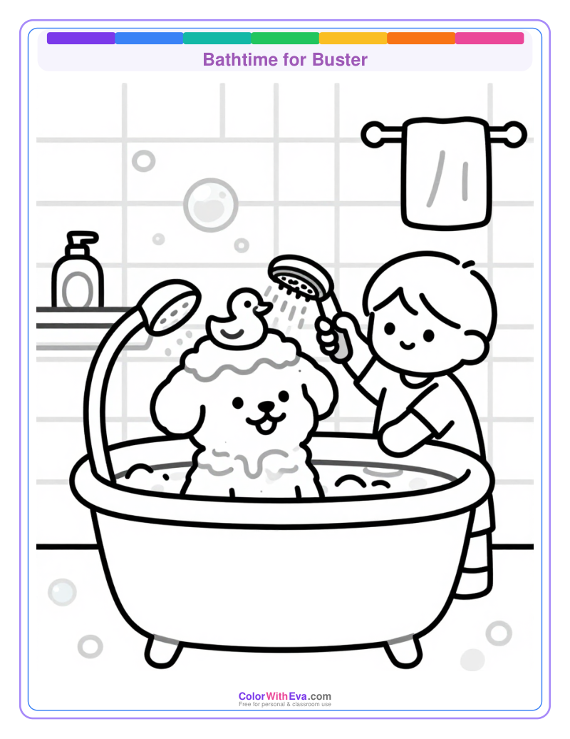 Bathtime for Buster preview
