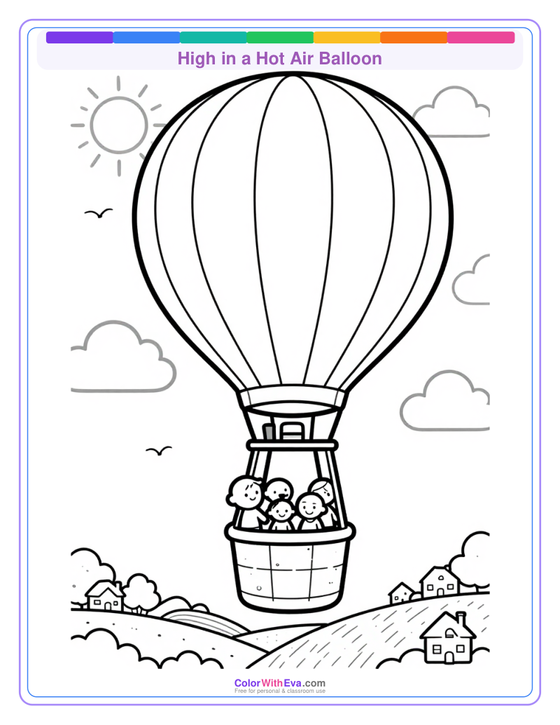 High in a Hot Air Balloon preview