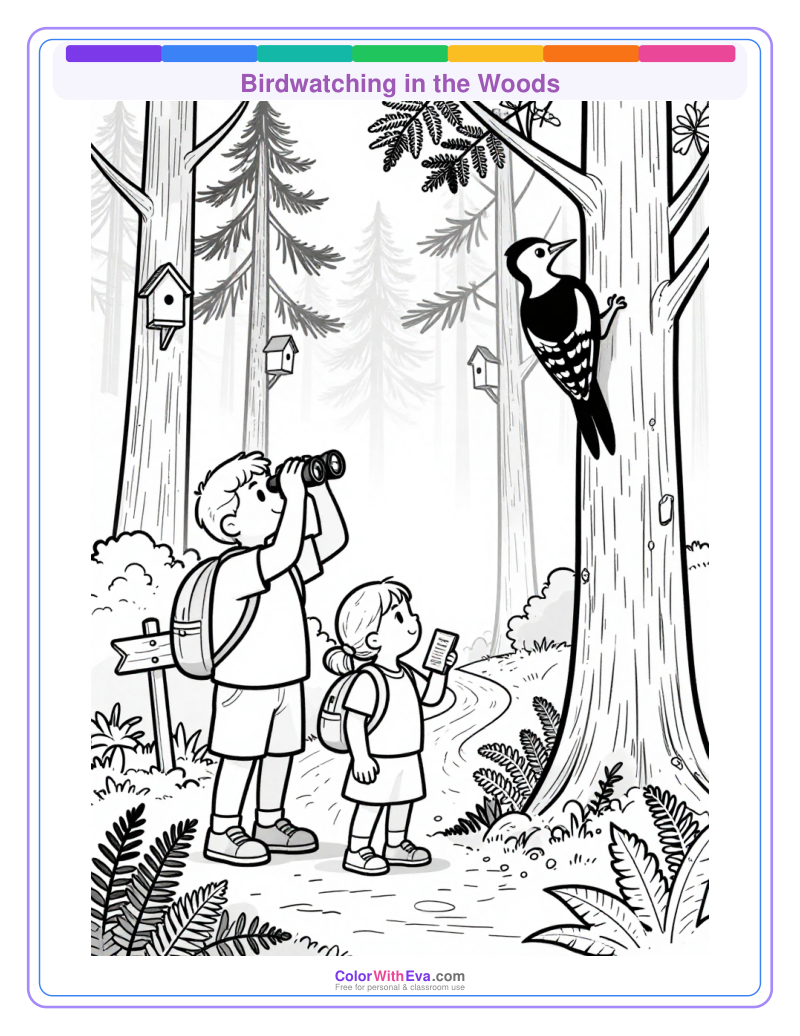 Birdwatching in the Woods preview