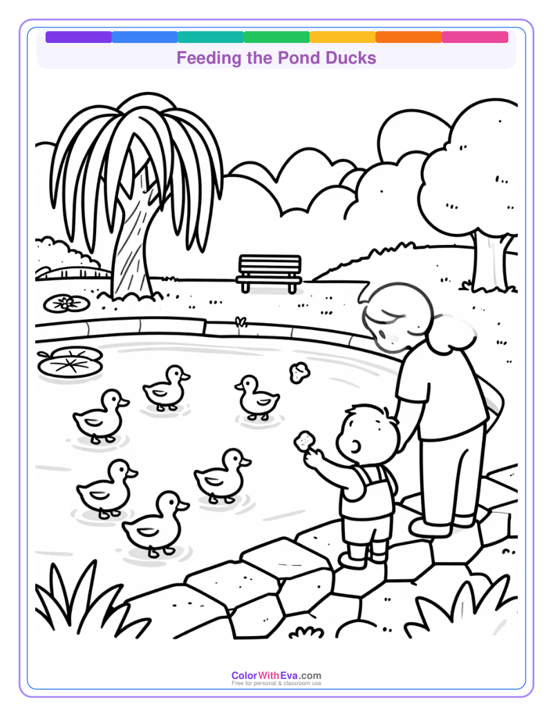 Feeding the Pond Ducks preview