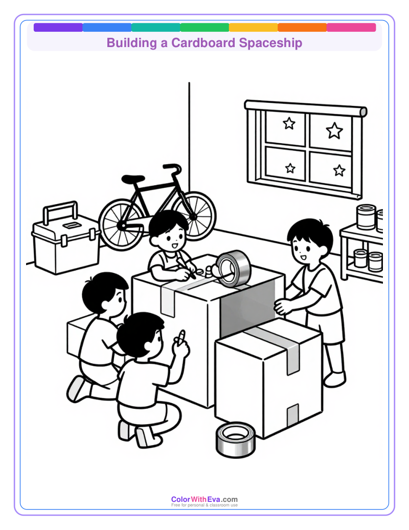 Building a Cardboard Spaceship preview