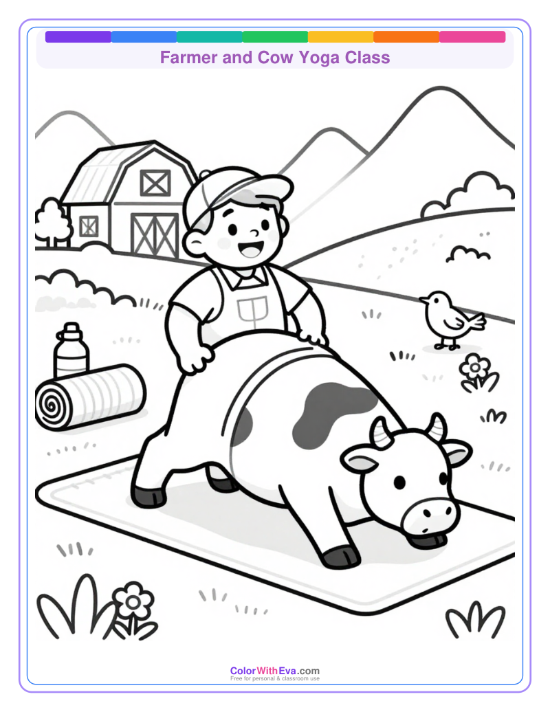 Farmer and Cow Yoga Class thumbnail