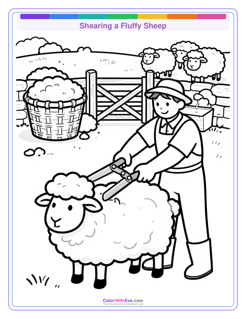 Shearing a Fluffy Sheep preview