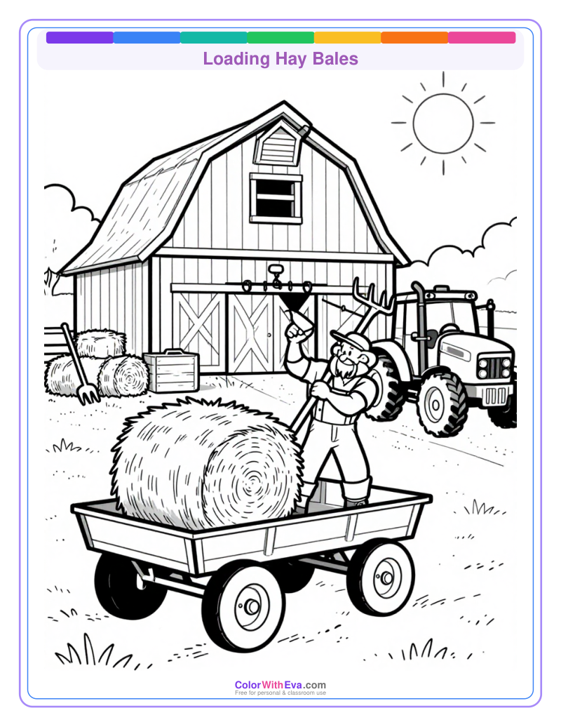 Loading Hay Bales preview