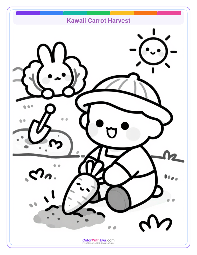 Kawaii Carrot Harvest preview