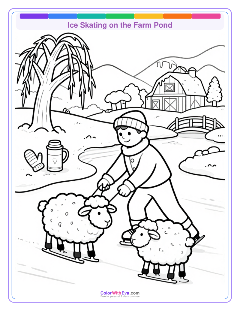 Ice Skating on the Farm Pond thumbnail