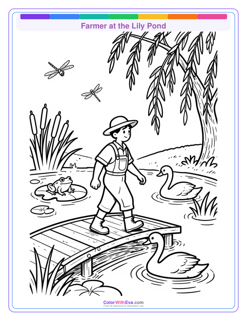 Farmer at the Lily Pond preview