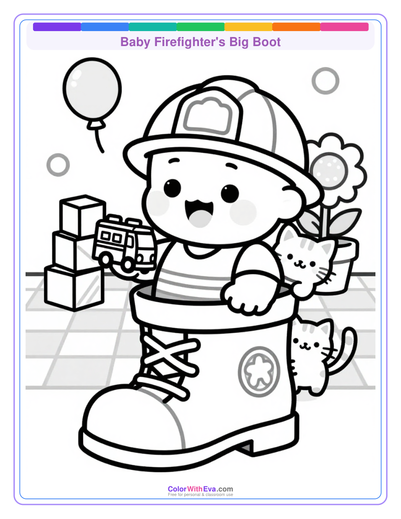 Baby Firefighter's Big Boot thumbnail