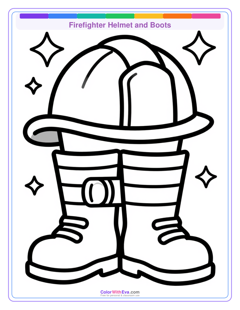 Firefighter Helmet and Boots preview