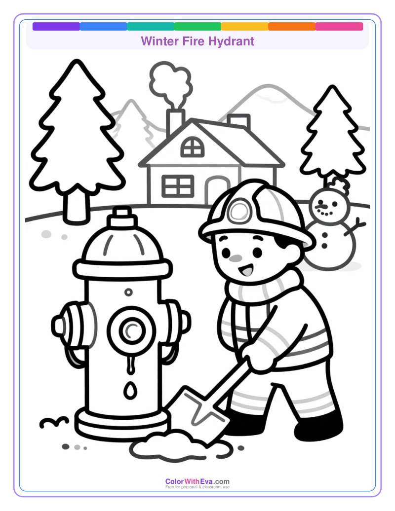 Winter Fire Hydrant preview