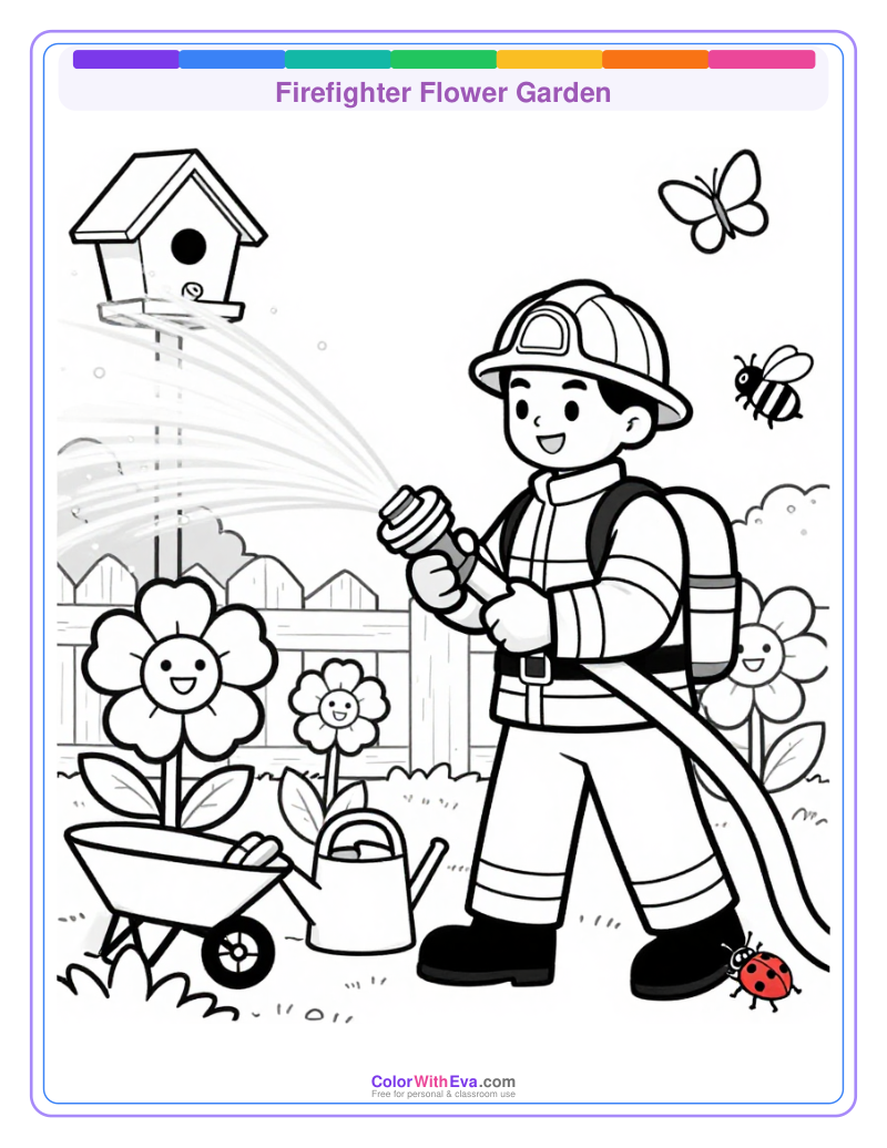 Firefighter Flower Garden thumbnail