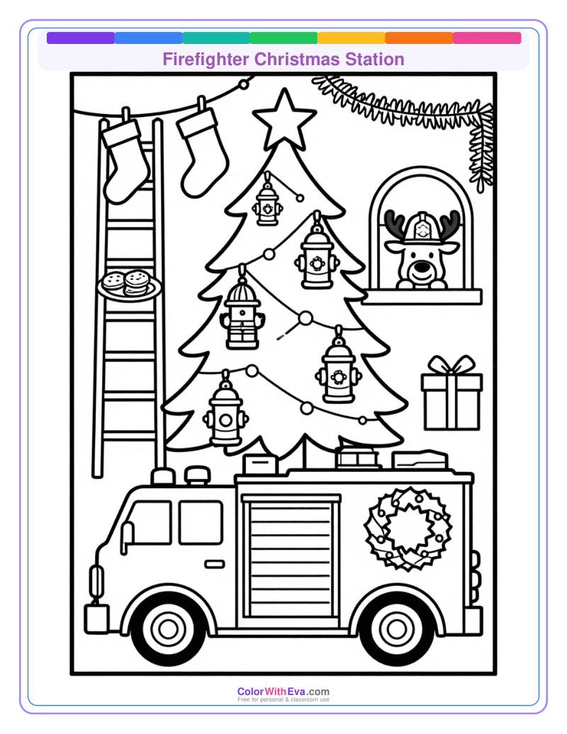 Firefighter Christmas Station preview