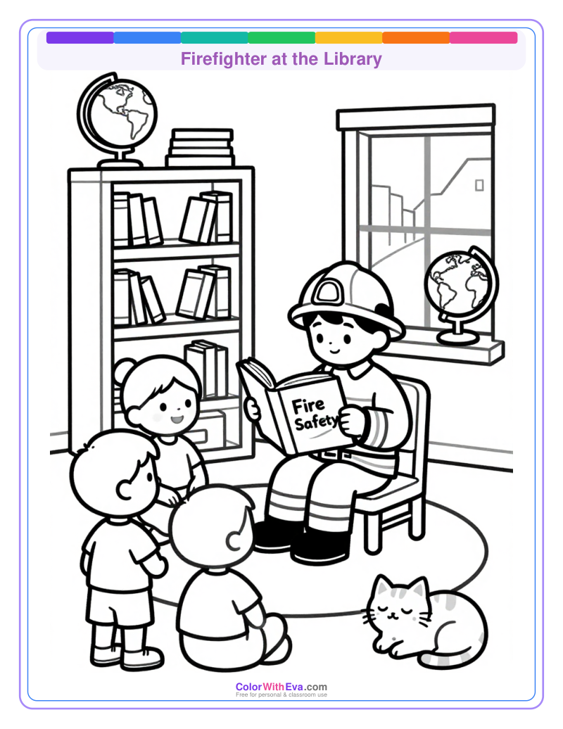 Firefighter at the Library preview