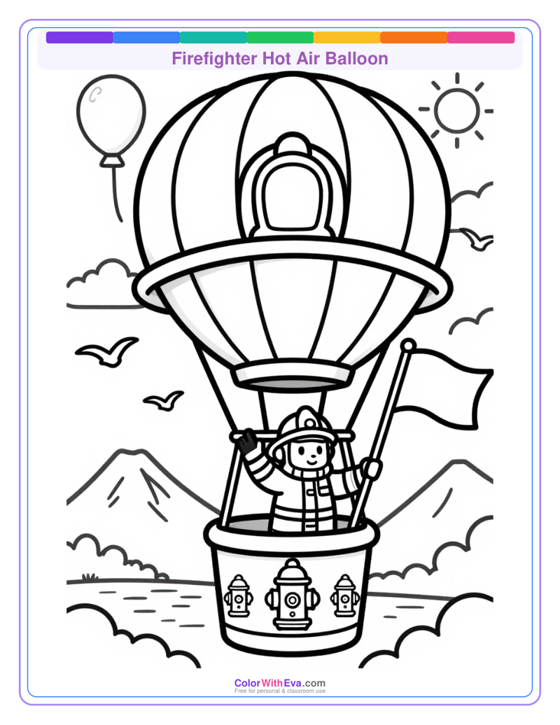 Firefighter Hot Air Balloon thumbnail
