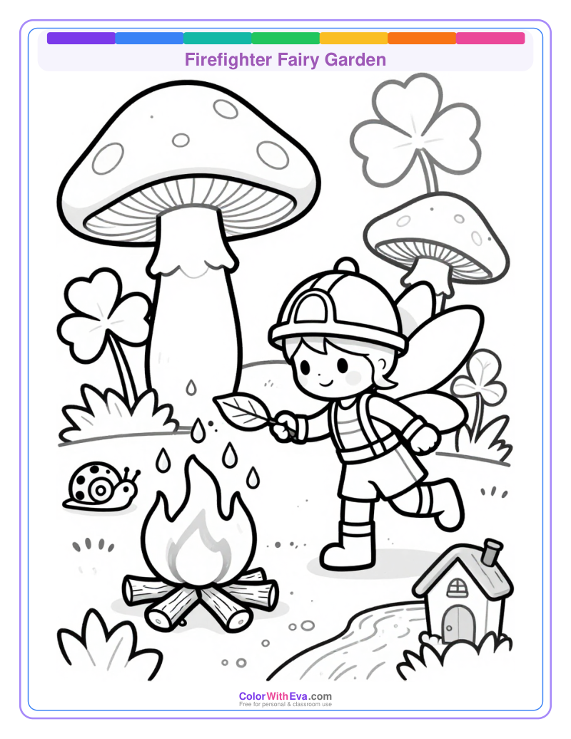 Firefighter Fairy Garden thumbnail