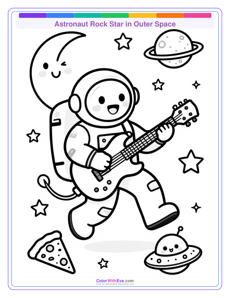 Astronaut Rock Star in Outer Space thumbnail