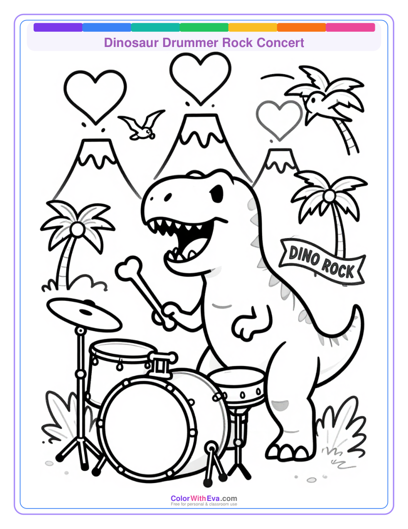 Dinosaur Drummer Rock Concert thumbnail