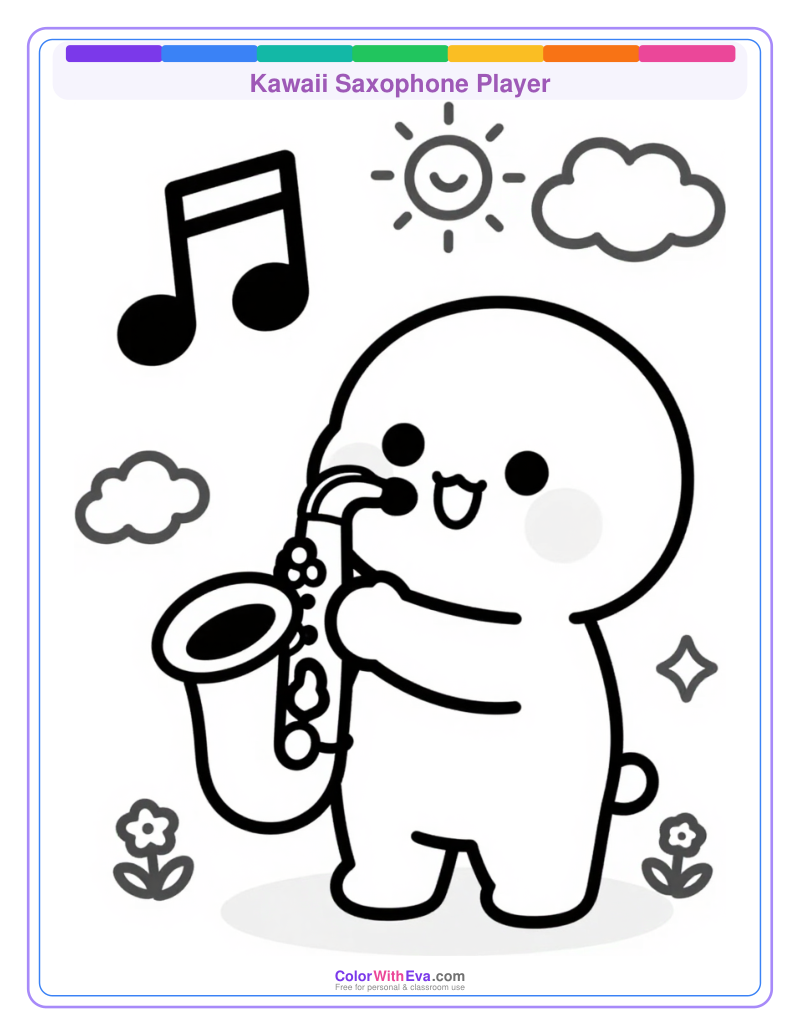 Kawaii Saxophone Player preview
