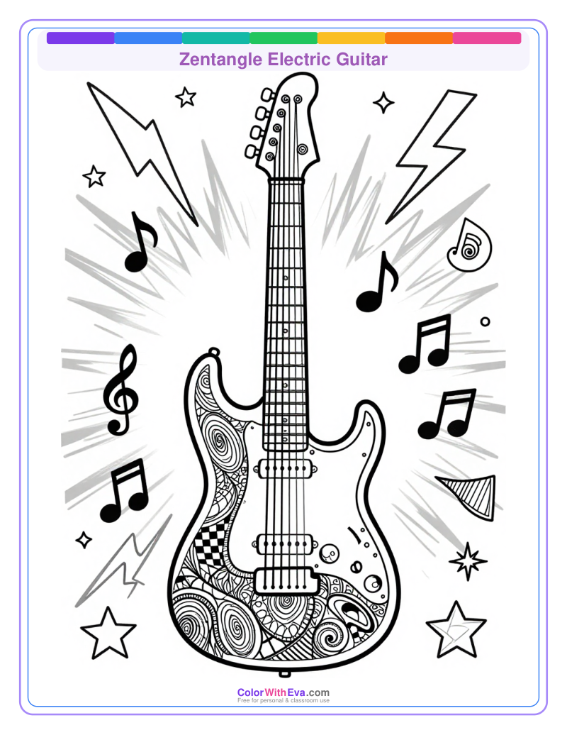 Zentangle Electric Guitar thumbnail