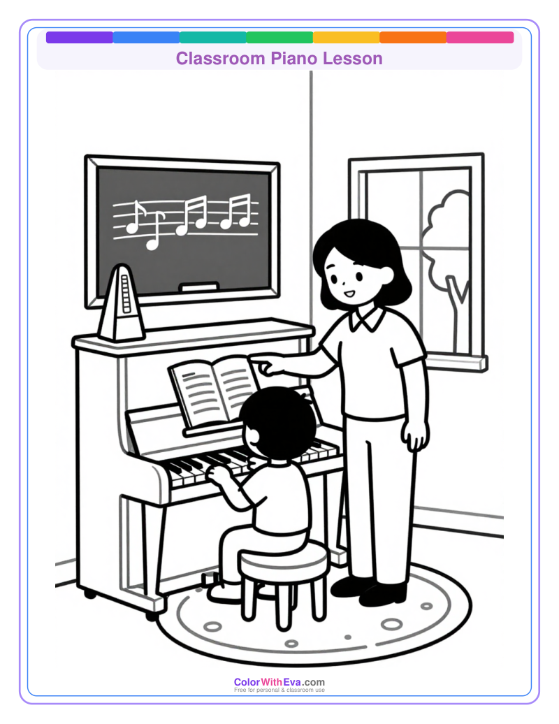 Classroom Piano Lesson preview