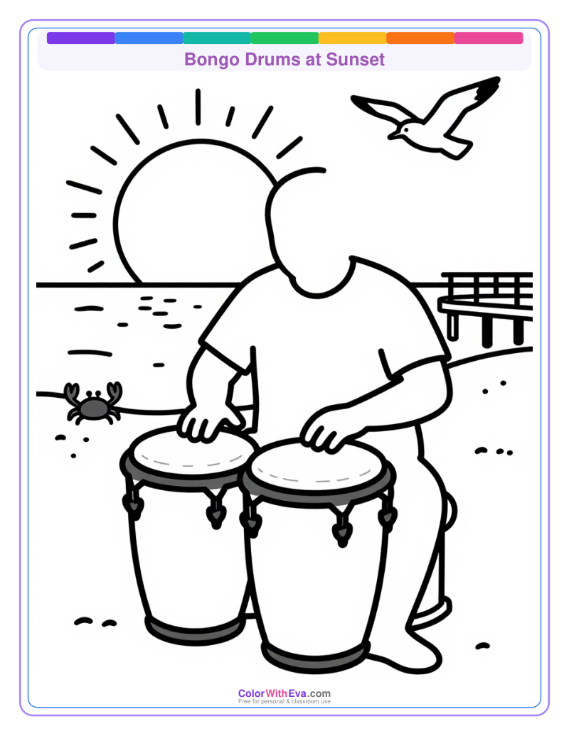 Bongo Drums at Sunset preview