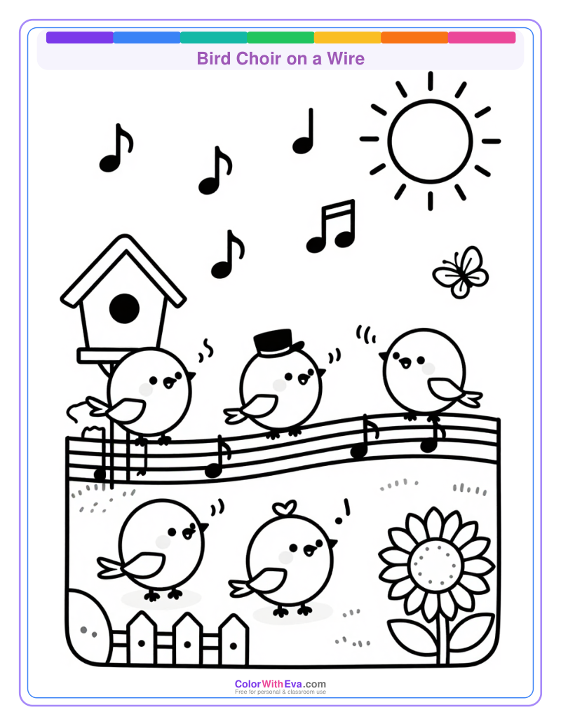 Bird Choir on a Wire thumbnail