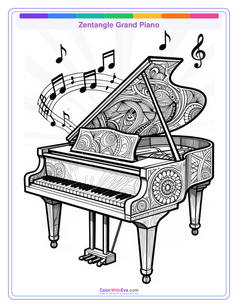 Zentangle Grand Piano thumbnail