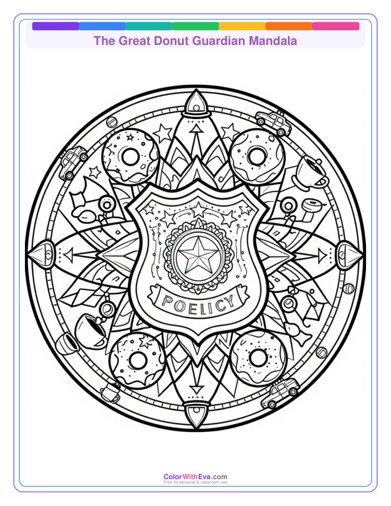 The Great Donut Guardian Mandala thumbnail