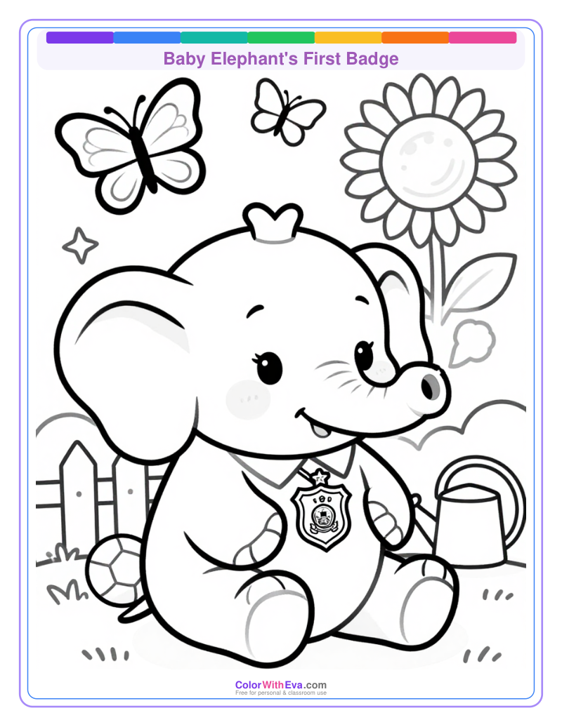 Baby Elephant's First Badge thumbnail