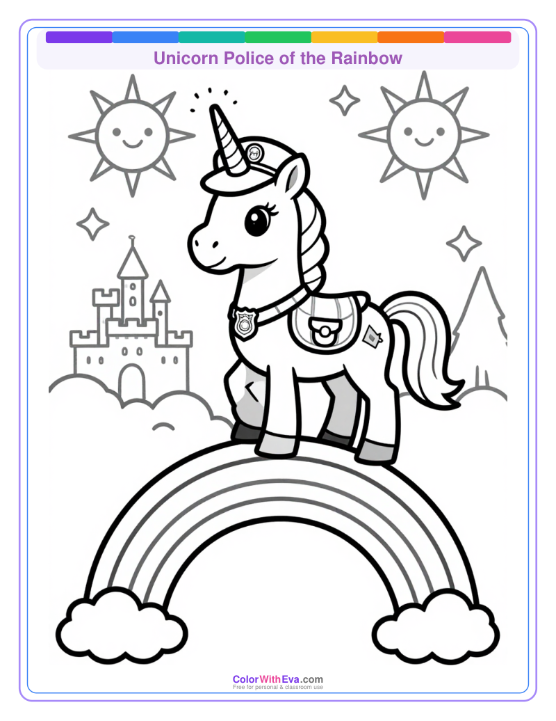 Unicorn Police of the Rainbow preview