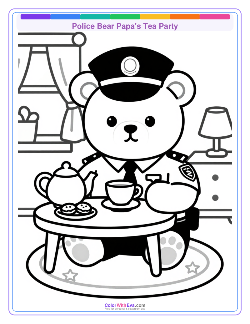 Police Bear Papa's Tea Party thumbnail