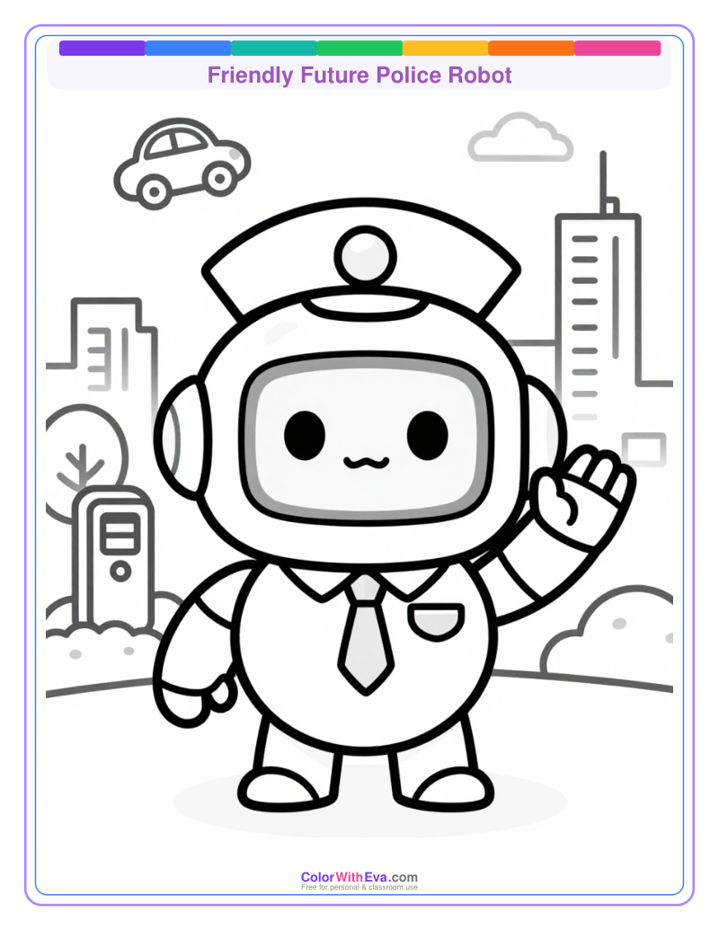 Friendly Future Police Robot preview