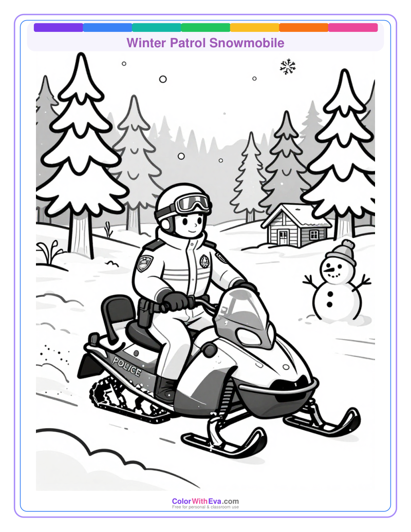 Winter Patrol Snowmobile preview