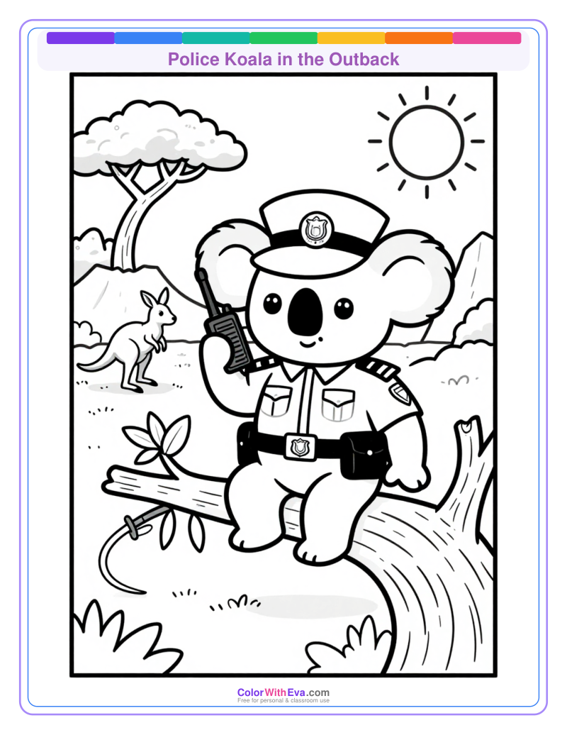 Police Koala in the Outback thumbnail