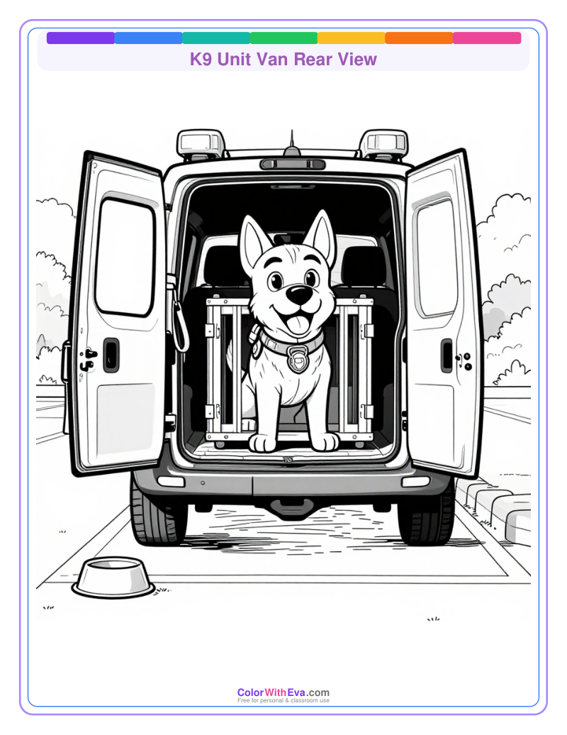 K9 Unit Van Rear View preview
