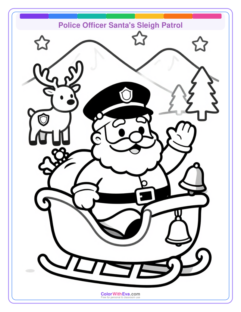 Police Officer Santa's Sleigh Patrol thumbnail