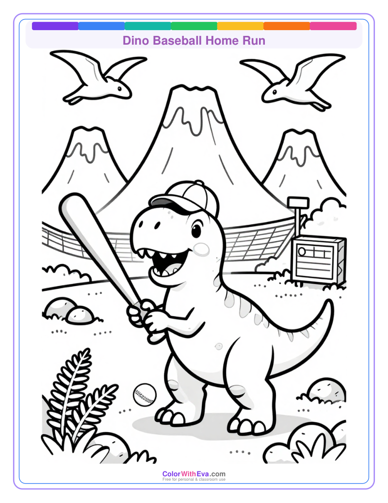 Dino Baseball Home Run thumbnail