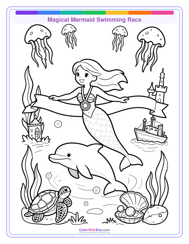Magical Mermaid Swimming Race thumbnail
