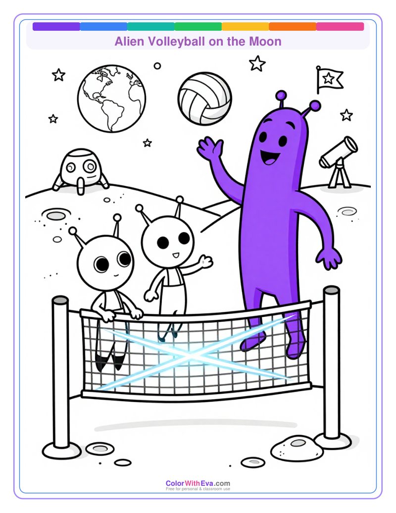 Alien Volleyball on the Moon thumbnail