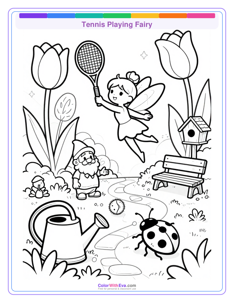 Tennis Playing Fairy thumbnail