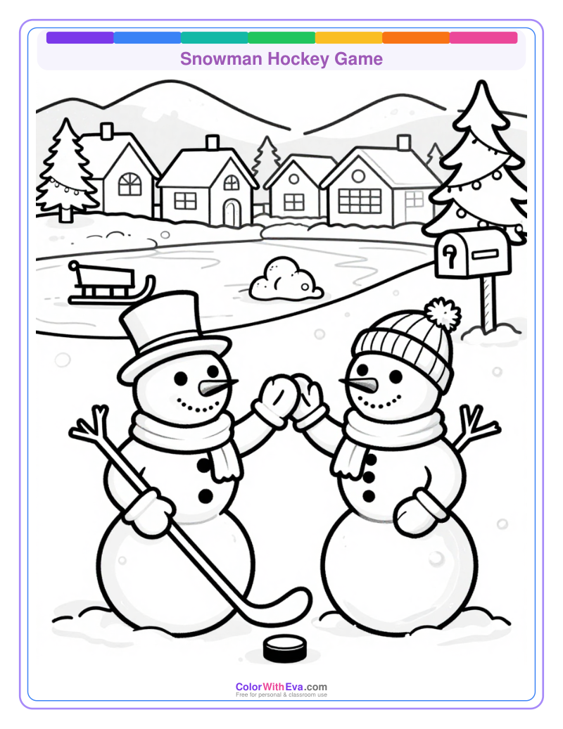 Snowman Hockey Game thumbnail