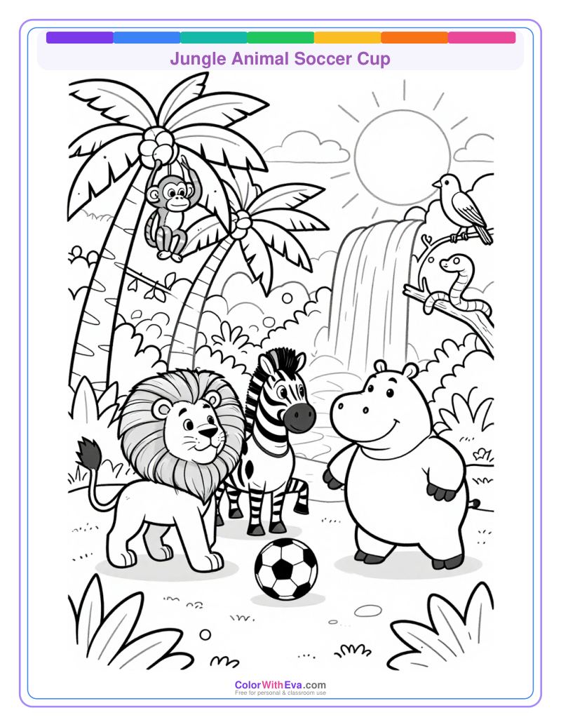 Jungle Animal Soccer Cup thumbnail