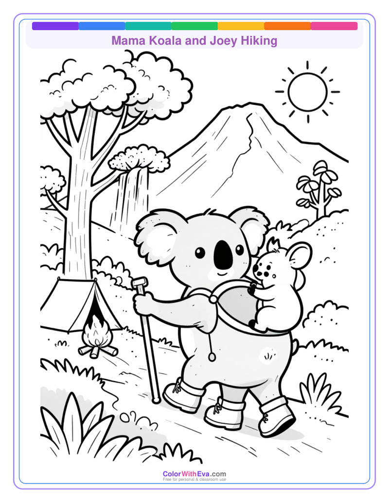 Mama Koala and Joey Hiking thumbnail