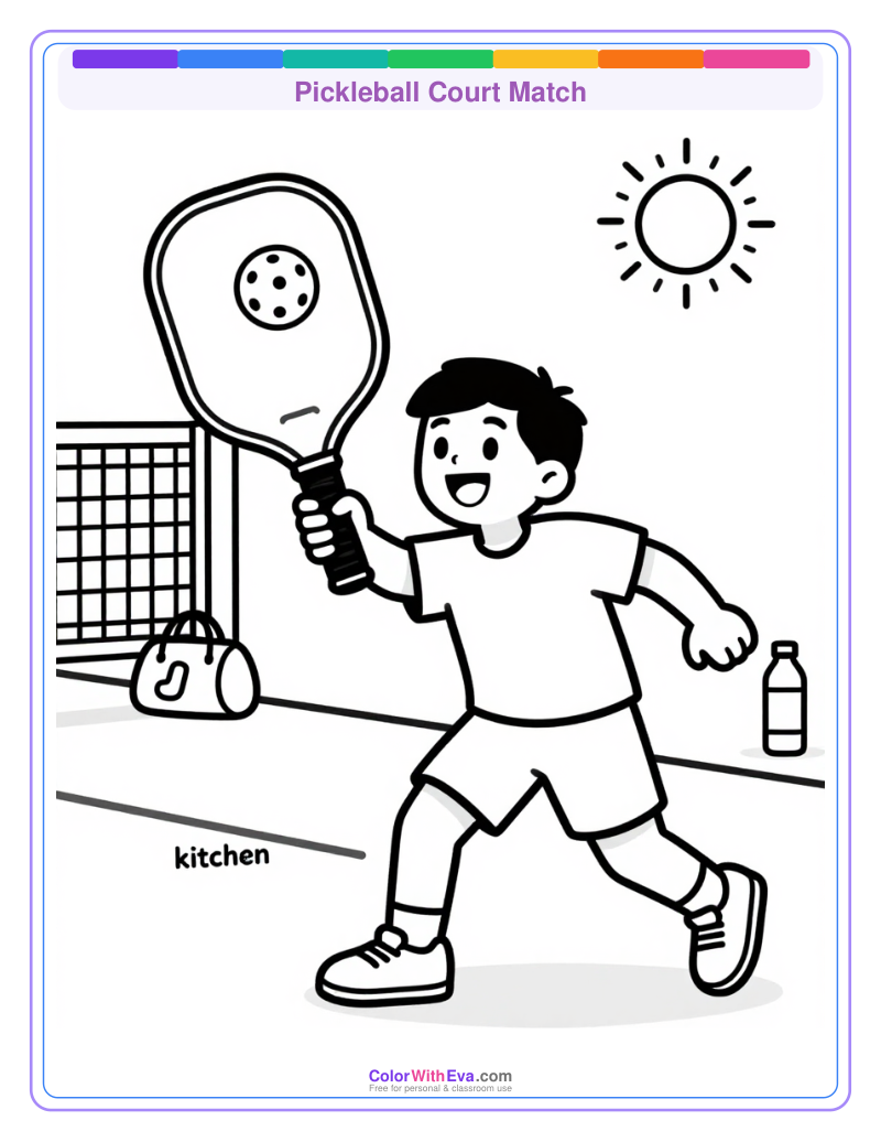 Pickleball Court Match preview